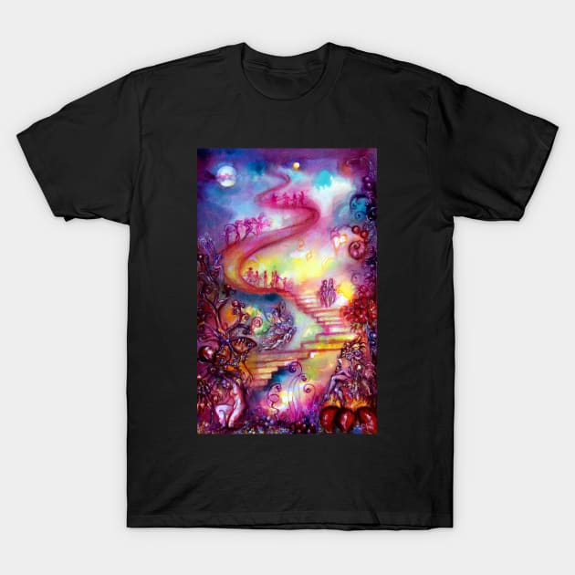 GARDEN OF THE LOST SHADOWS / MYSTIC STAIRS T-Shirt by BulganLumini